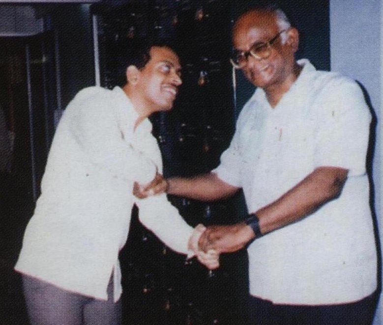 Raman with Prof Isaac